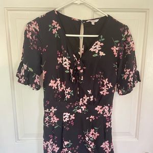 Candie’s Women’s Romper Black Floral Xsmall